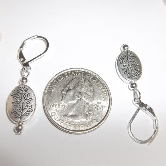 Earrings, Earrings, Earrings, Earrings, Minimalist Earrings, Silver Earring D345 - Picture 3 of 6